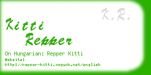 kitti repper business card